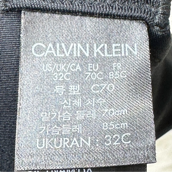 NWOT Calvin Klein Women’s Black Bra Size 32C - Picture 2 of 6